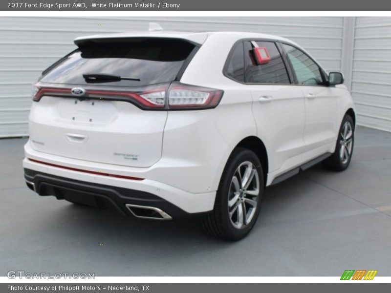 White Platinum Metallic / Ebony 2017 Ford Edge Sport AWD