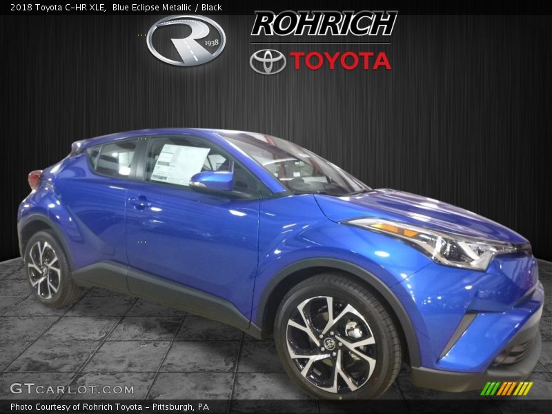 Blue Eclipse Metallic / Black 2018 Toyota C-HR XLE
