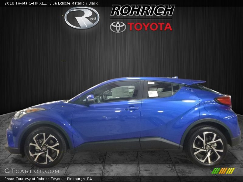 Blue Eclipse Metallic / Black 2018 Toyota C-HR XLE