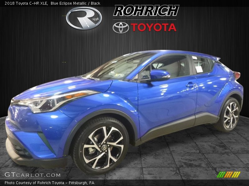 Blue Eclipse Metallic / Black 2018 Toyota C-HR XLE