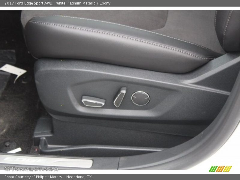 White Platinum Metallic / Ebony 2017 Ford Edge Sport AWD