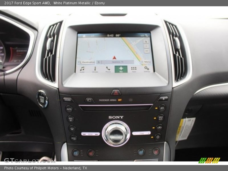 White Platinum Metallic / Ebony 2017 Ford Edge Sport AWD