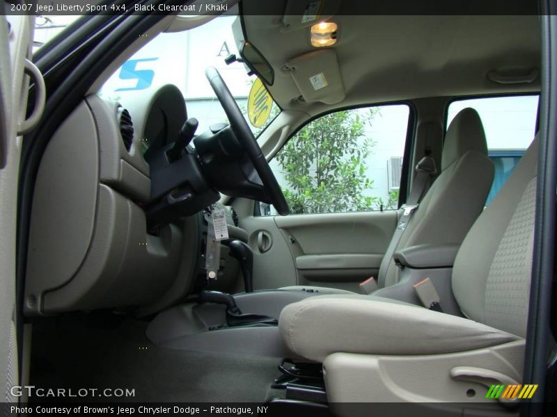 Black Clearcoat / Khaki 2007 Jeep Liberty Sport 4x4
