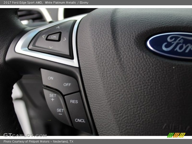 White Platinum Metallic / Ebony 2017 Ford Edge Sport AWD