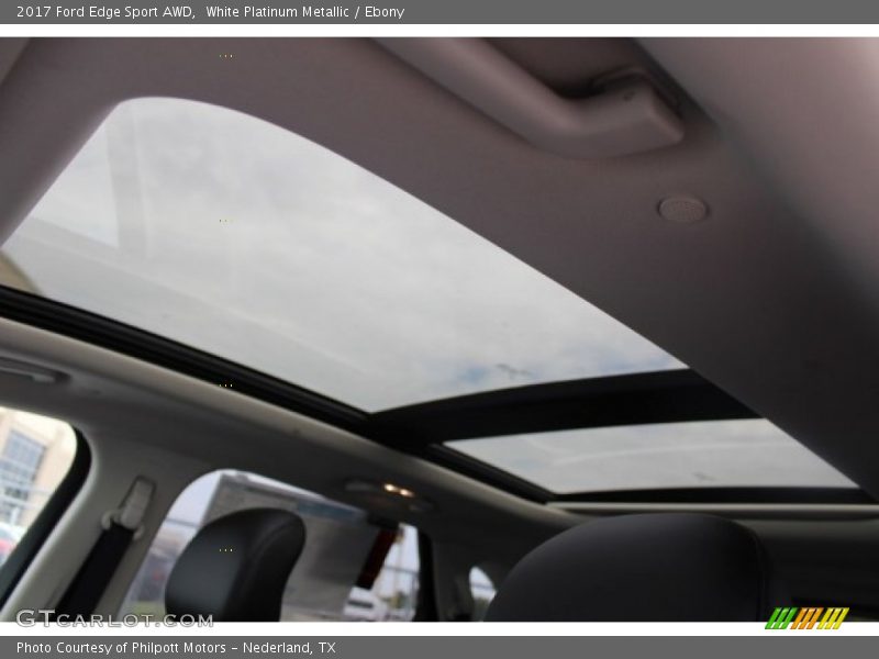 White Platinum Metallic / Ebony 2017 Ford Edge Sport AWD