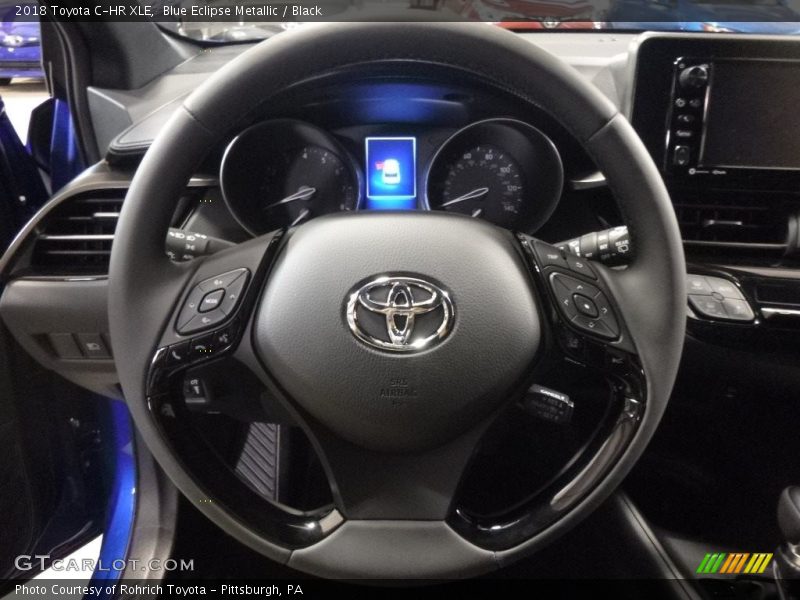 Blue Eclipse Metallic / Black 2018 Toyota C-HR XLE