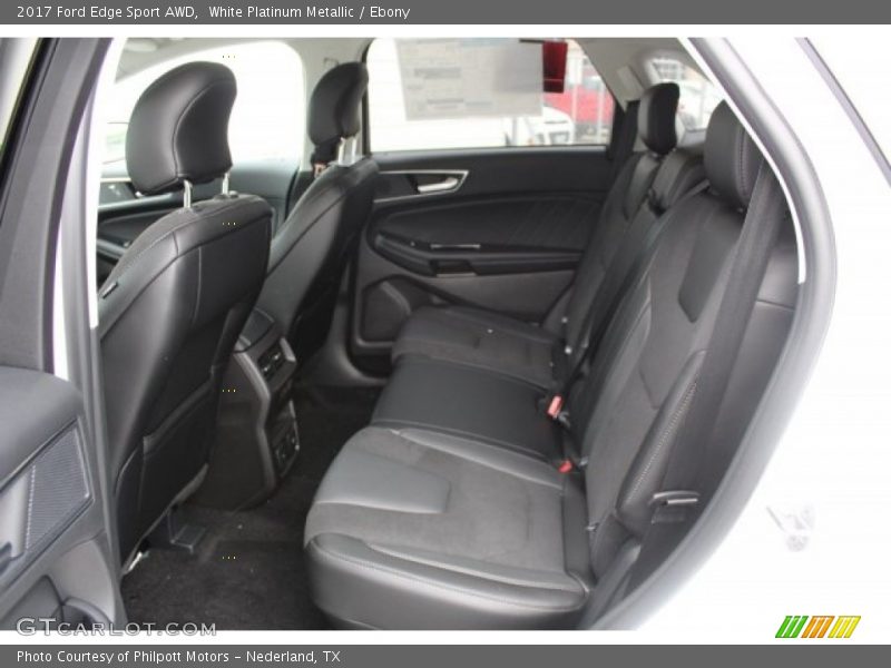 White Platinum Metallic / Ebony 2017 Ford Edge Sport AWD