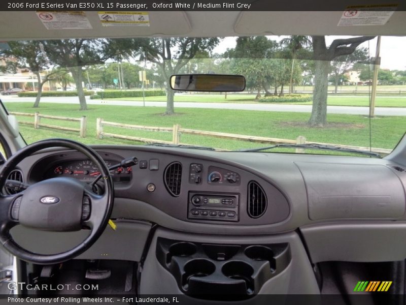 Oxford White / Medium Flint Grey 2006 Ford E Series Van E350 XL 15 Passenger