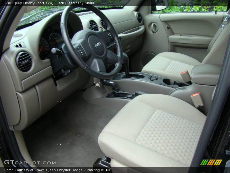 Black Clearcoat / Khaki 2007 Jeep Liberty Sport 4x4