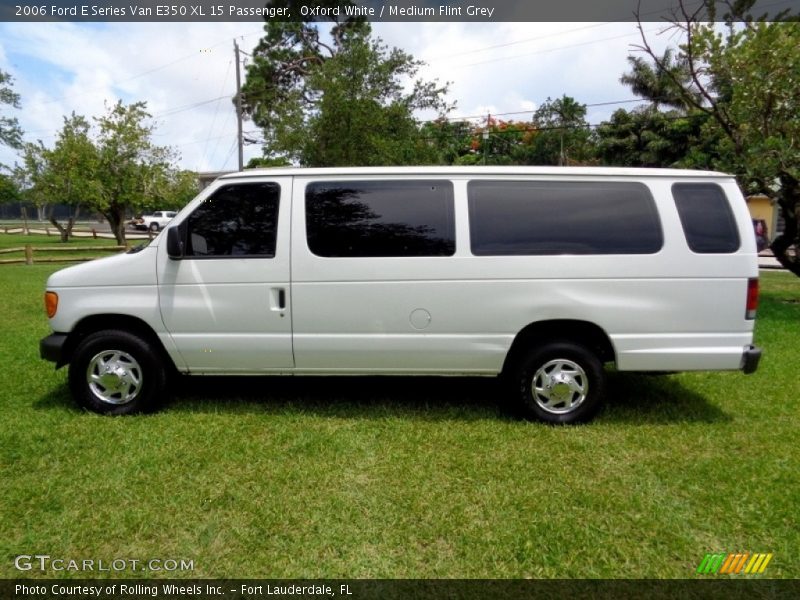Oxford White / Medium Flint Grey 2006 Ford E Series Van E350 XL 15 Passenger