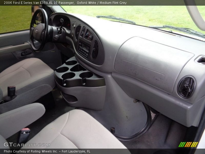 Oxford White / Medium Flint Grey 2006 Ford E Series Van E350 XL 15 Passenger