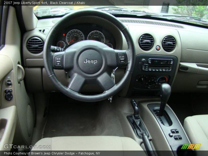Black Clearcoat / Khaki 2007 Jeep Liberty Sport 4x4