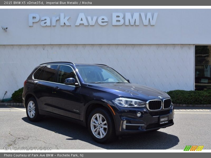 Imperial Blue Metallic / Mocha 2015 BMW X5 xDrive35d
