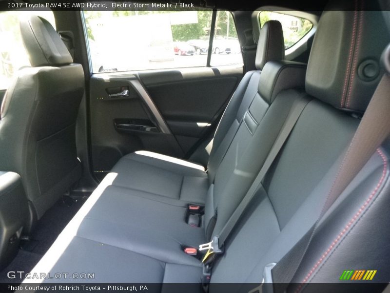 Electric Storm Metallic / Black 2017 Toyota RAV4 SE AWD Hybrid