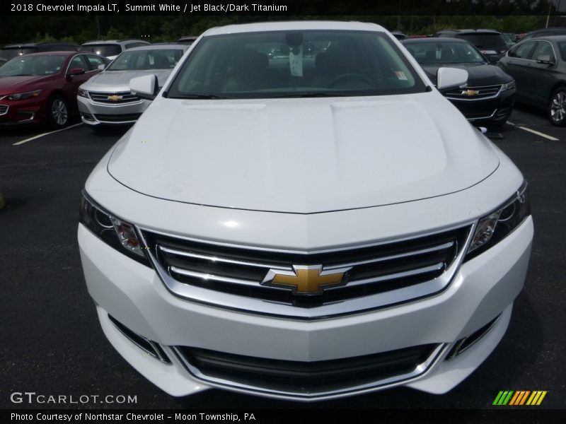 Summit White / Jet Black/Dark Titanium 2018 Chevrolet Impala LT