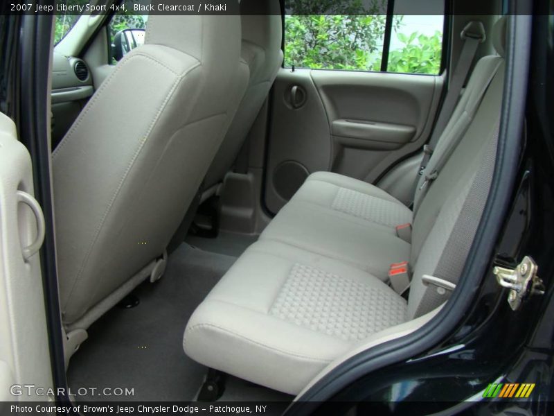 Black Clearcoat / Khaki 2007 Jeep Liberty Sport 4x4