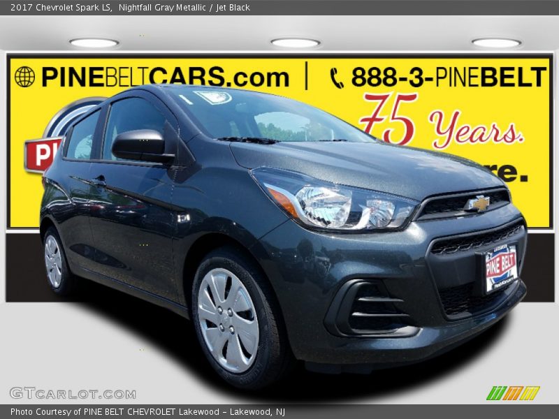 Nightfall Gray Metallic / Jet Black 2017 Chevrolet Spark LS