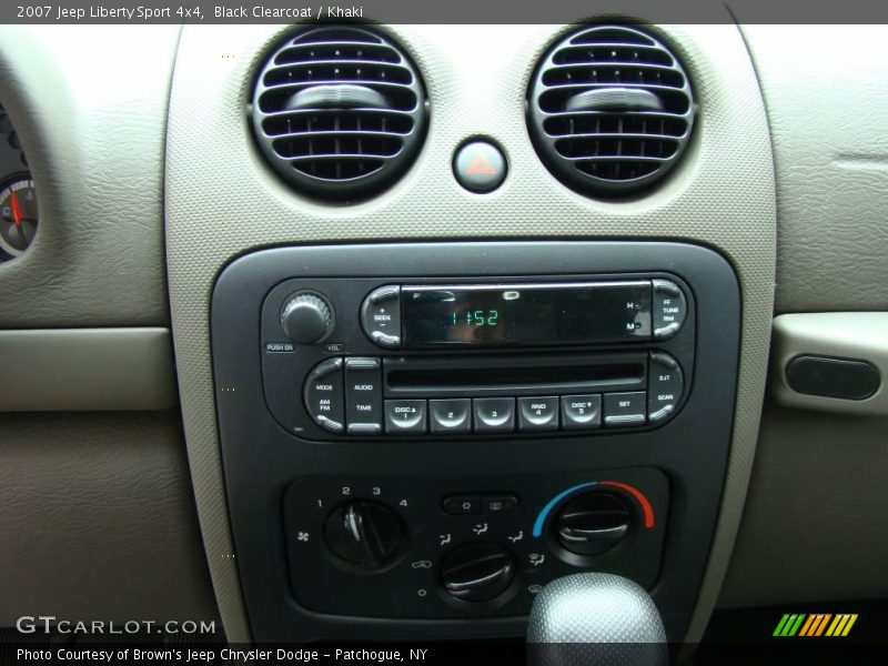 Black Clearcoat / Khaki 2007 Jeep Liberty Sport 4x4