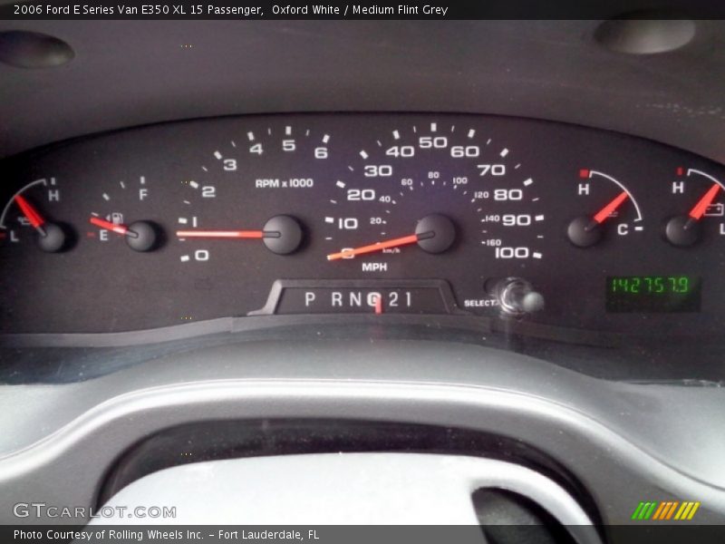 Oxford White / Medium Flint Grey 2006 Ford E Series Van E350 XL 15 Passenger