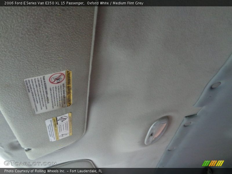 Oxford White / Medium Flint Grey 2006 Ford E Series Van E350 XL 15 Passenger