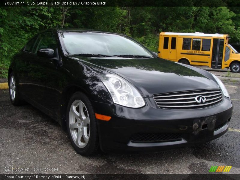 Black Obsidian / Graphite Black 2007 Infiniti G 35 Coupe