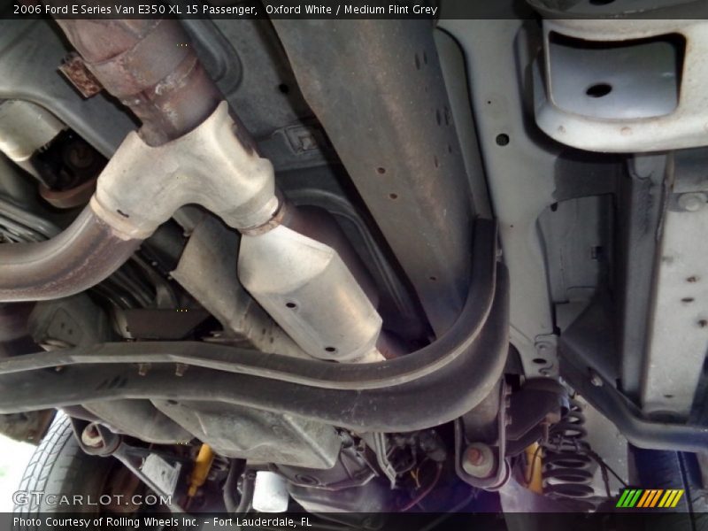 Oxford White / Medium Flint Grey 2006 Ford E Series Van E350 XL 15 Passenger