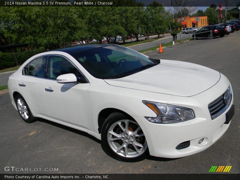 Pearl White / Charcoal 2014 Nissan Maxima 3.5 SV Premium