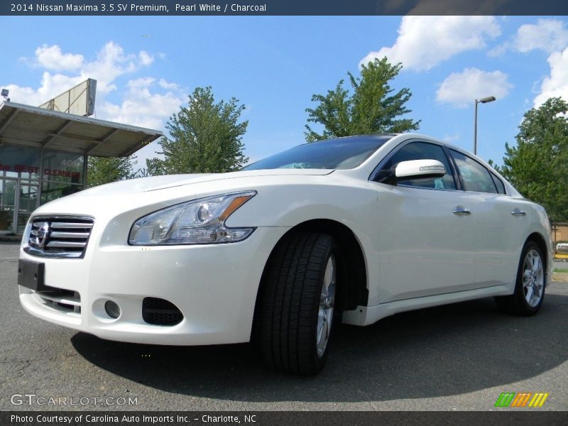 Pearl White / Charcoal 2014 Nissan Maxima 3.5 SV Premium