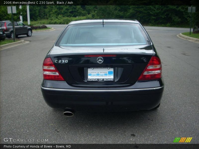 Black / Ash 2006 Mercedes-Benz C 230 Sport