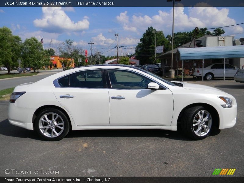 Pearl White / Charcoal 2014 Nissan Maxima 3.5 SV Premium