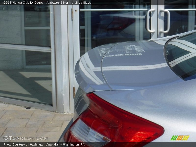 Alabaster Silver Metallic / Black 2013 Honda Civic LX Coupe