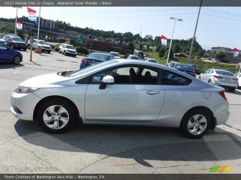 Alabaster Silver Metallic / Black 2013 Honda Civic LX Coupe