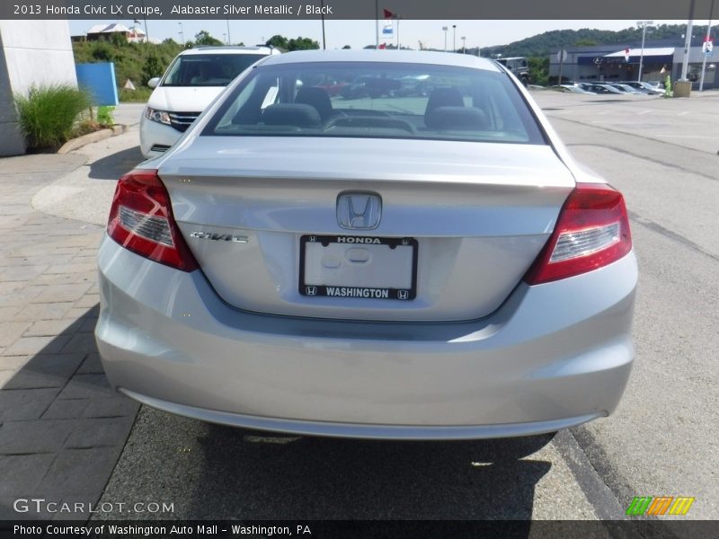 Alabaster Silver Metallic / Black 2013 Honda Civic LX Coupe