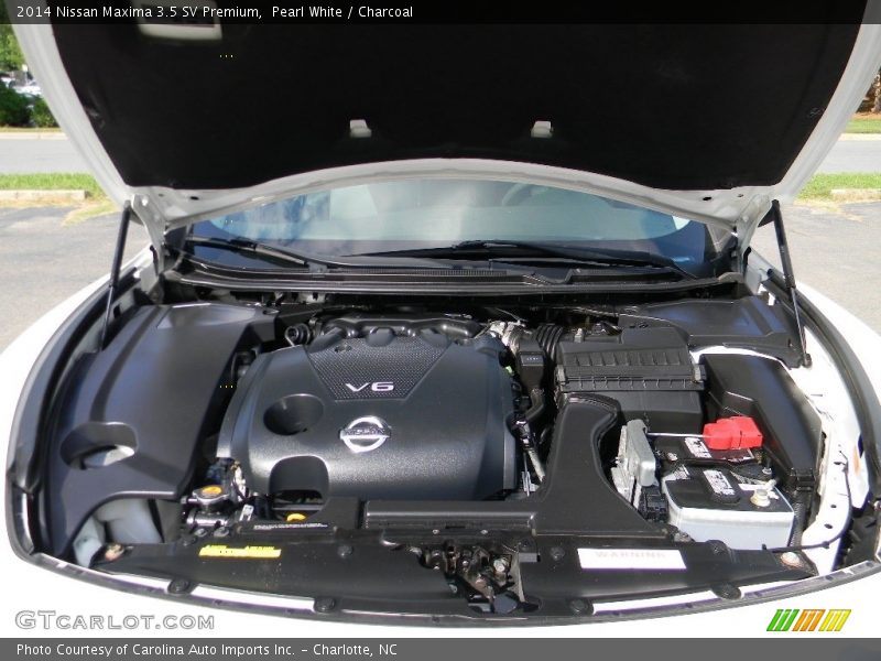 Pearl White / Charcoal 2014 Nissan Maxima 3.5 SV Premium