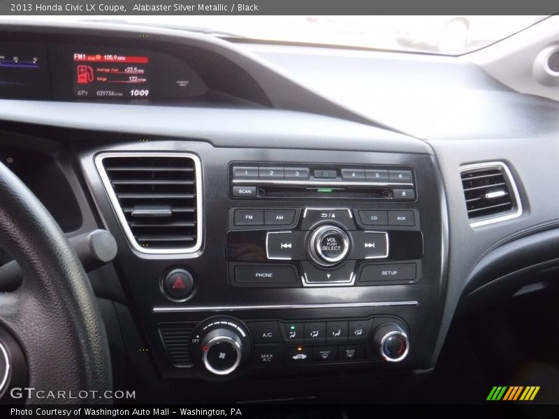 Alabaster Silver Metallic / Black 2013 Honda Civic LX Coupe