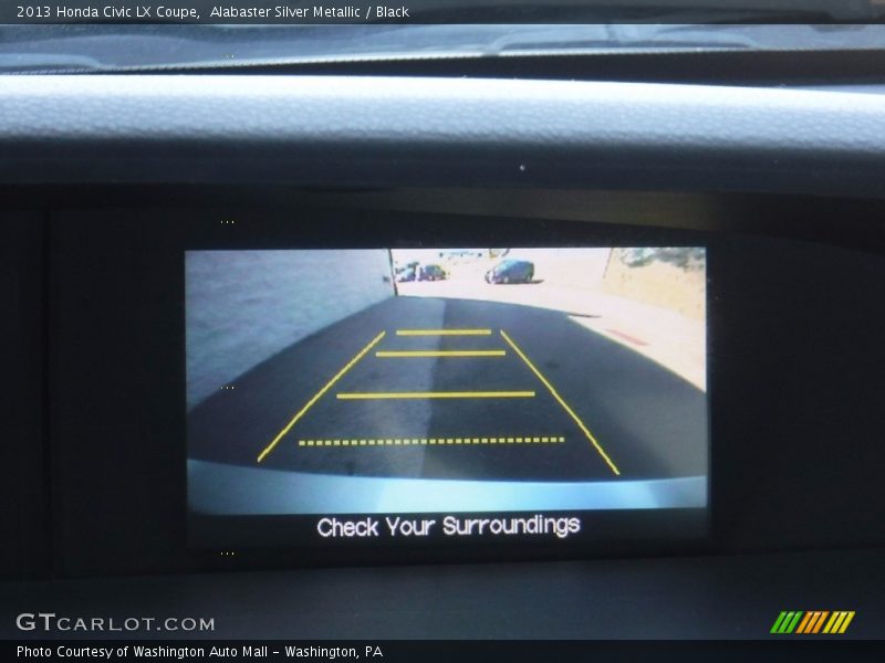 Alabaster Silver Metallic / Black 2013 Honda Civic LX Coupe