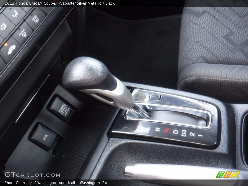 Alabaster Silver Metallic / Black 2013 Honda Civic LX Coupe