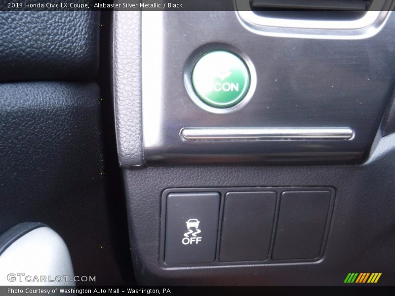 Alabaster Silver Metallic / Black 2013 Honda Civic LX Coupe