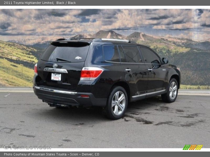 Black / Black 2011 Toyota Highlander Limited