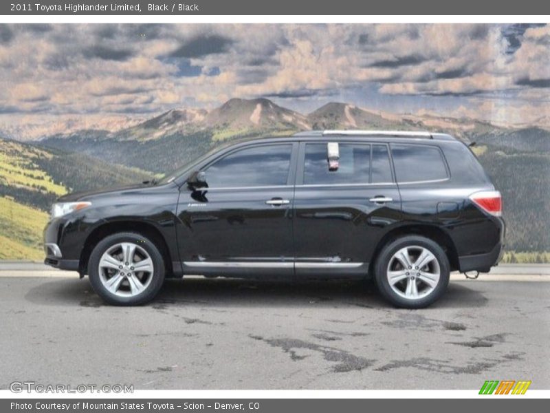 Black / Black 2011 Toyota Highlander Limited