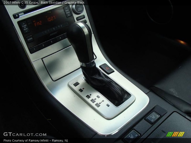 Black Obsidian / Graphite Black 2007 Infiniti G 35 Coupe