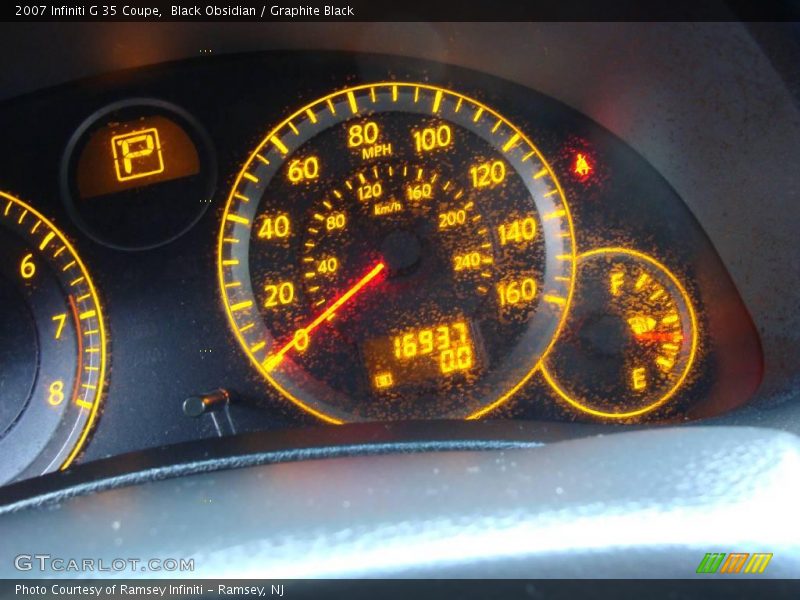 Black Obsidian / Graphite Black 2007 Infiniti G 35 Coupe