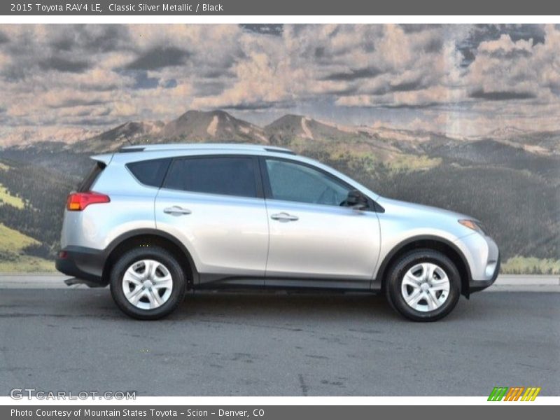 Classic Silver Metallic / Black 2015 Toyota RAV4 LE