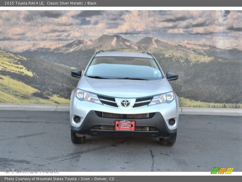 Classic Silver Metallic / Black 2015 Toyota RAV4 LE