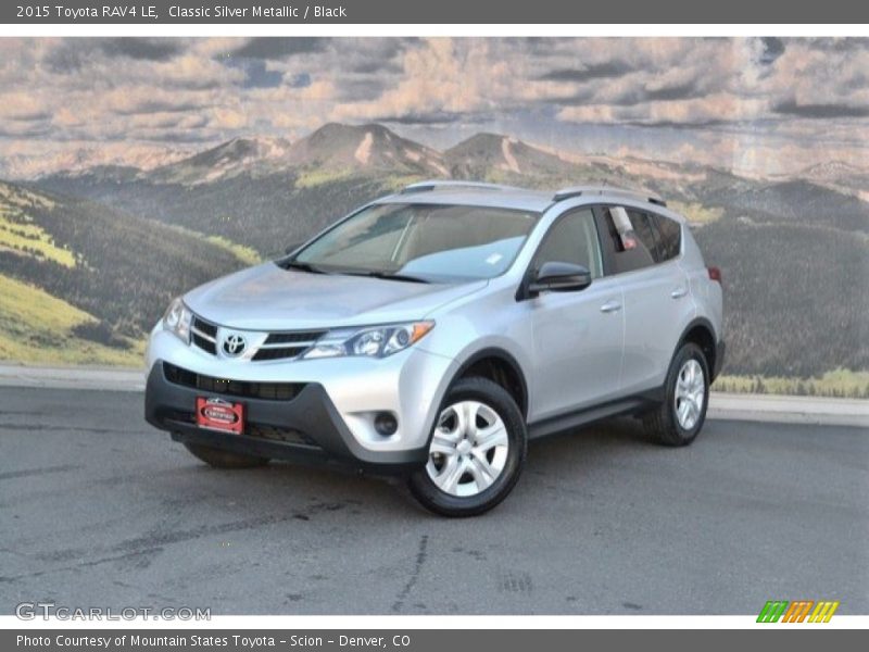 Classic Silver Metallic / Black 2015 Toyota RAV4 LE