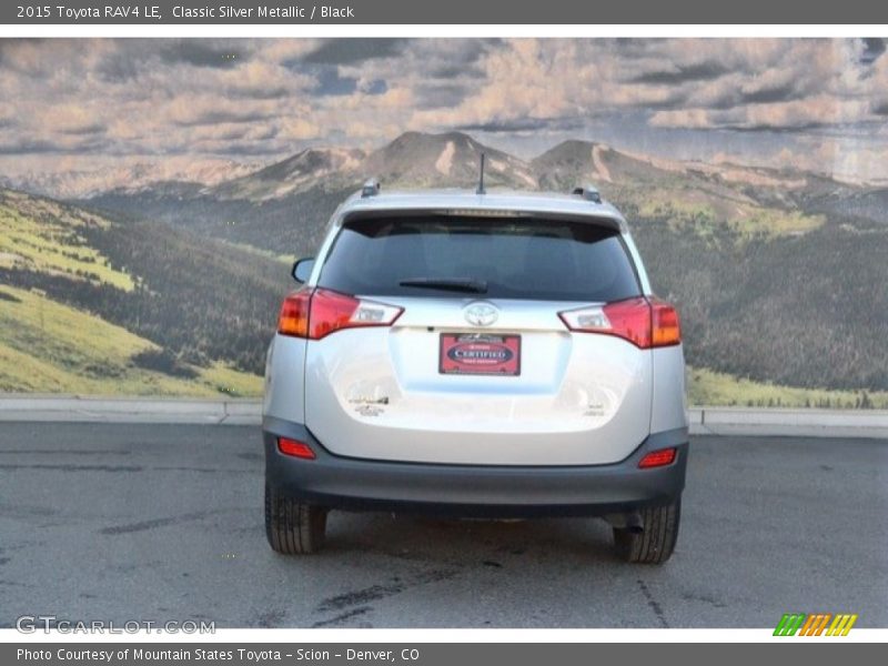 Classic Silver Metallic / Black 2015 Toyota RAV4 LE