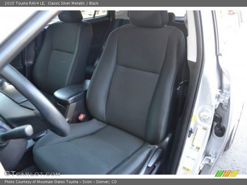 Classic Silver Metallic / Black 2015 Toyota RAV4 LE