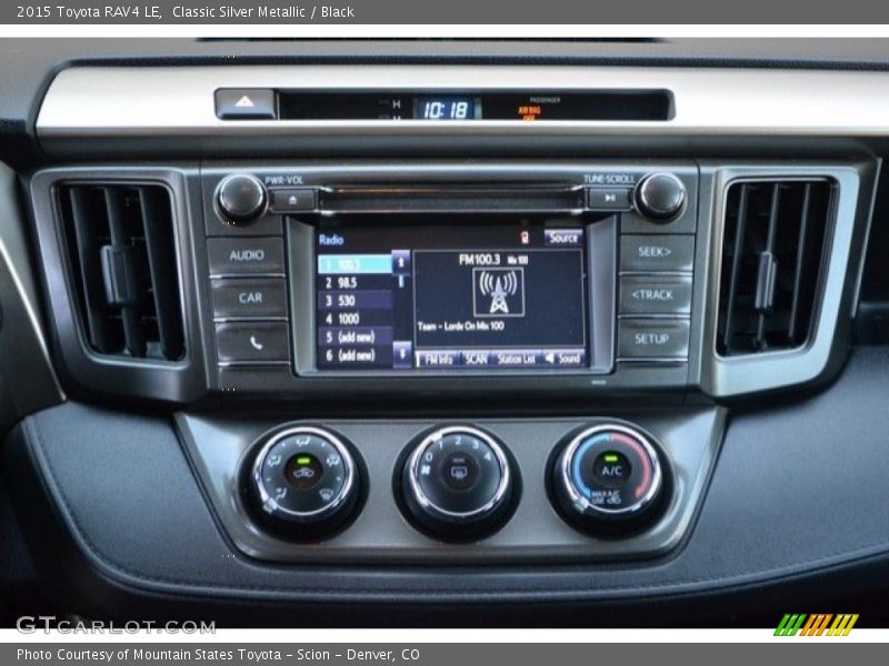 Classic Silver Metallic / Black 2015 Toyota RAV4 LE