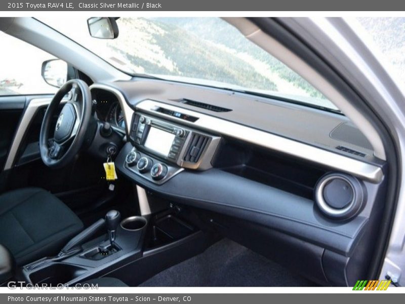 Classic Silver Metallic / Black 2015 Toyota RAV4 LE