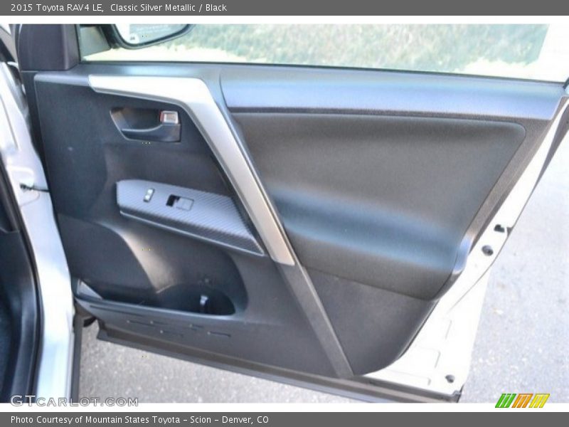 Classic Silver Metallic / Black 2015 Toyota RAV4 LE
